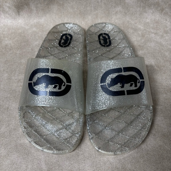 ECKO Unlimited Clear Jelly Slides Sandals Woman’s  Sz 7 UNISEX - Picture 1 of 5